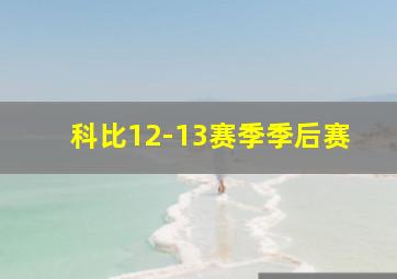 科比12-13赛季季后赛