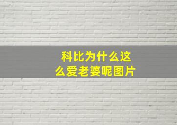 科比为什么这么爱老婆呢图片