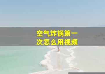 空气炸锅第一次怎么用视频