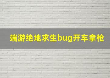 端游绝地求生bug开车拿枪