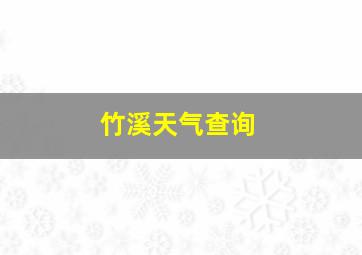 竹溪天气查询