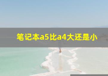 笔记本a5比a4大还是小