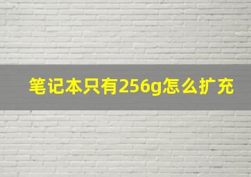 笔记本只有256g怎么扩充