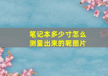 笔记本多少寸怎么测量出来的呢图片