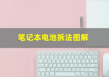 笔记本电池拆法图解