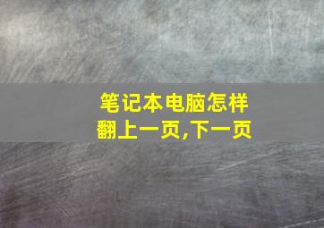 笔记本电脑怎样翻上一页,下一页