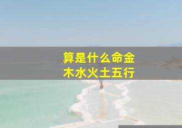 算是什么命金木水火土五行