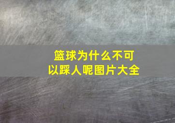 篮球为什么不可以踩人呢图片大全