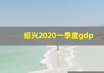 绍兴2020一季度gdp