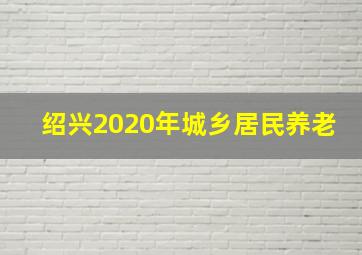 绍兴2020年城乡居民养老