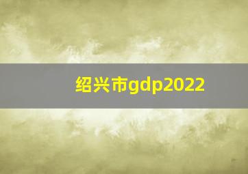 绍兴市gdp2022