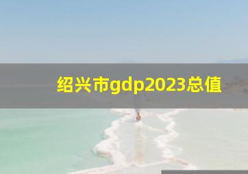 绍兴市gdp2023总值