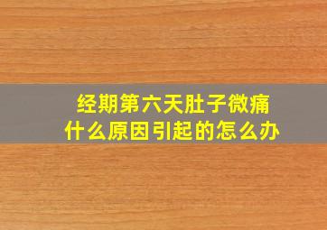 经期第六天肚子微痛什么原因引起的怎么办