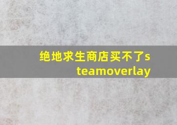 绝地求生商店买不了steamoverlay