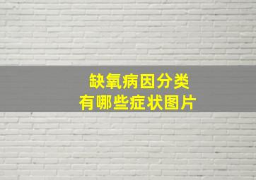 缺氧病因分类有哪些症状图片