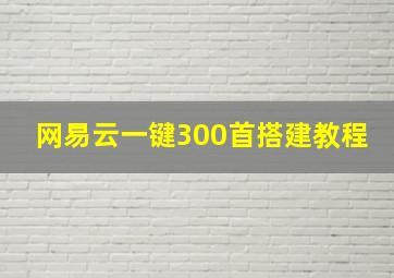 网易云一键300首搭建教程