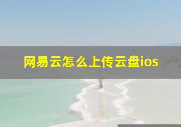 网易云怎么上传云盘ios