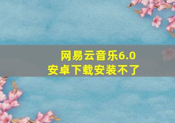 网易云音乐6.0安卓下载安装不了