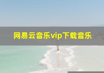 网易云音乐vip下载音乐