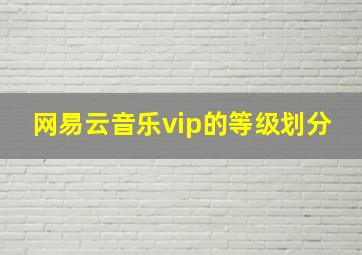 网易云音乐vip的等级划分