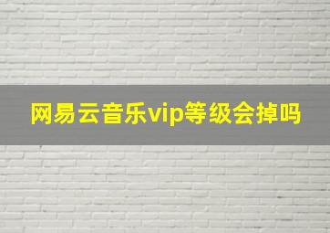 网易云音乐vip等级会掉吗