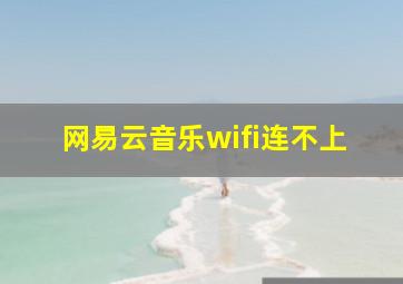 网易云音乐wifi连不上