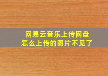 网易云音乐上传网盘怎么上传的图片不见了