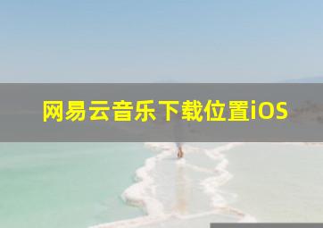 网易云音乐下载位置iOS