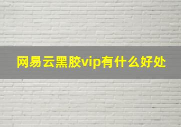 网易云黑胶vip有什么好处