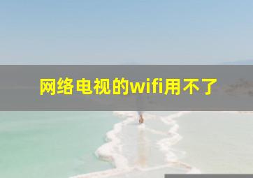 网络电视的wifi用不了