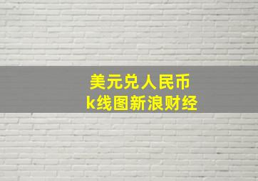 美元兑人民币k线图新浪财经