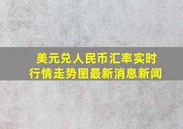 美元兑人民币汇率实时行情走势图最新消息新闻