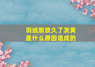 羽绒服放久了发黄是什么原因造成的