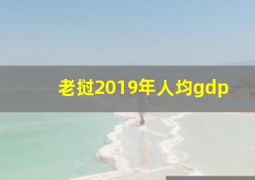 老挝2019年人均gdp