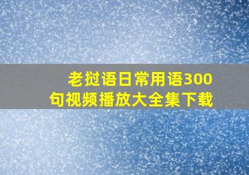 老挝语日常用语300句视频播放大全集下载