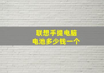 联想手提电脑电池多少钱一个