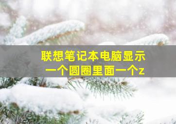 联想笔记本电脑显示一个圆圈里面一个z