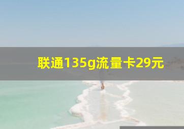 联通135g流量卡29元