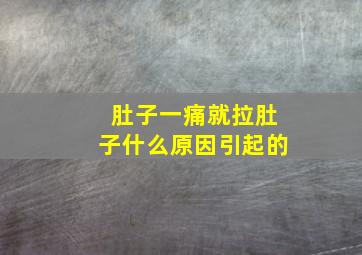 肚子一痛就拉肚子什么原因引起的