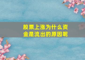 股票上涨为什么资金是流出的原因呢