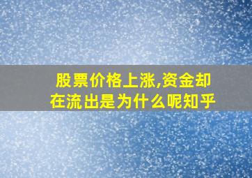 股票价格上涨,资金却在流出是为什么呢知乎