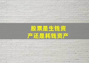 股票是生钱资产还是耗钱资产