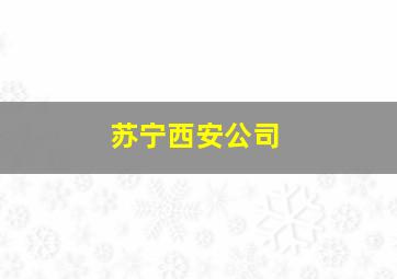 苏宁西安公司