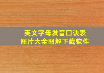 英文字母发音口诀表图片大全图解下载软件