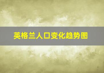 英格兰人口变化趋势图