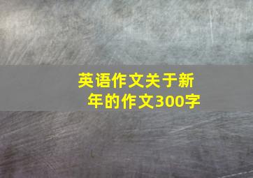 英语作文关于新年的作文300字