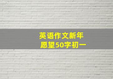 英语作文新年愿望50字初一