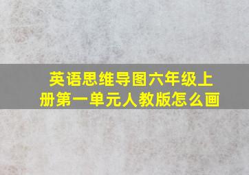 英语思维导图六年级上册第一单元人教版怎么画