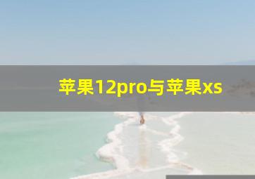 苹果12pro与苹果xs