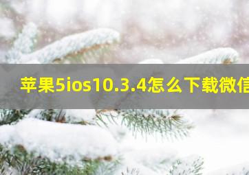 苹果5ios10.3.4怎么下载微信